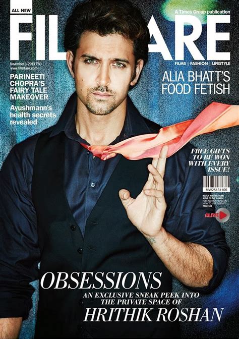 hrithik roshan on cover page of filmfare nov 2013 and full photoshoot ~ indian cinema