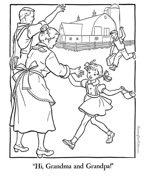 grandparents day coloring sheet