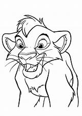 Lion Kovu Simba Zira Roi Scar sketch template