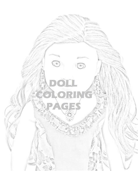 lea clark american girl doll coloring pages adult coloring etsy