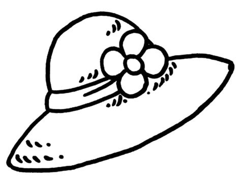 flowered girl hat coloring pages coloring sun  printable