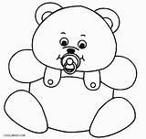 Coloring Pages Bear Teddy Salvato Cool2bkids Da sketch template