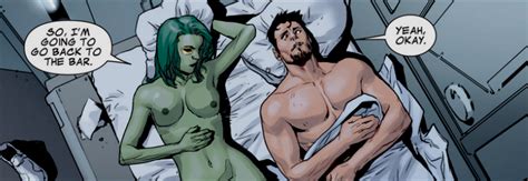Rule 34 After Sex Alien Beard Breasts Gamora Guardians Of The Galaxy