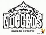 Coloring Nuggets Denver Logo Pages Nba Printable Sports Nike Teams Basketball Clipart Drawing Cavaliers Cleveland Warriors Golden State Team Logos sketch template