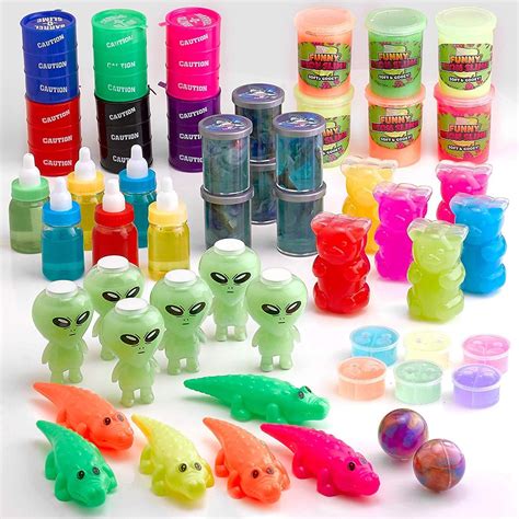 kidsco putty  slime assortment toy  pieces bottles  cans