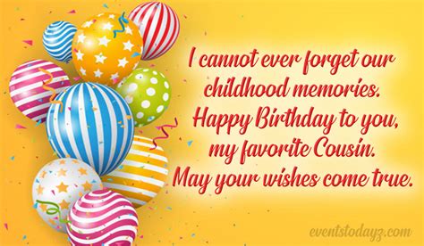 Happy Birthday Cousin Birthday Wishes And Messages For Cousin