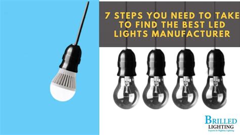 led lighting companies    steps  find