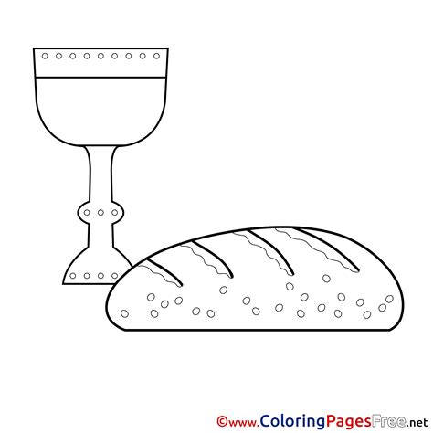 communion coloring page