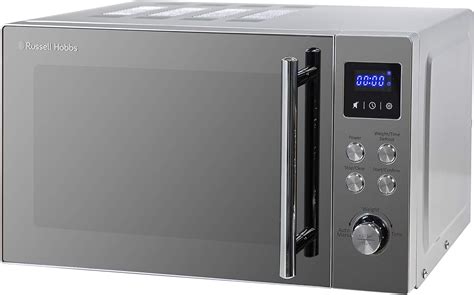 russell hobbs rhmss classic  litre stainless steel digital microwave  blue led amazon