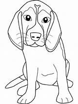 Beagle Coloring Pages Dog Sketchite Adult sketch template