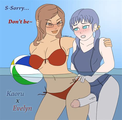 rule 34 athorment athorment oc barely clothed bikini blue eyes blue hair blush breasts brown