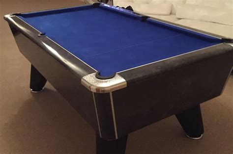 Iq Install Supreme Winner Black Gloss Pool Table With Blue Cloth Iq