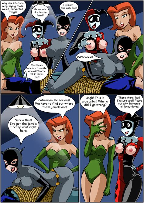 rule 34 3girls ass batman bondage breasts catwoman comic dc dcau female femdom harley quinn
