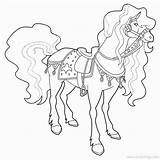 Horseland Coloring Scarlet sketch template