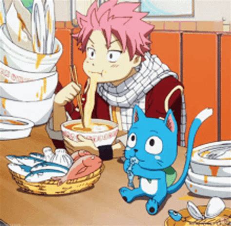 Natsu Dragneel Fairy Tail Anime Happy Excited 