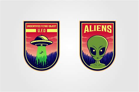 ufo  alien logo vector illustration graphic  lawoel creative fabrica