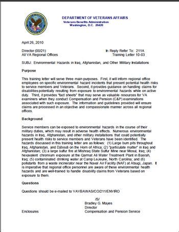 sample spouse letter  va  ptsd