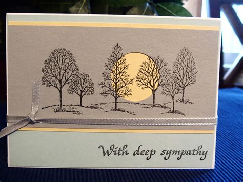sympathy card   stampin  lovely   tree stamp set