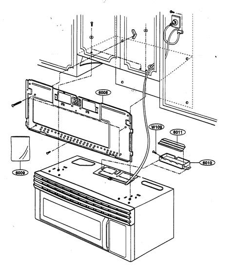 installation parts diagram parts list  model  kenmore parts microwave parts