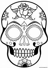 Skull Sugar Coloring Calavera Cool Pages Printable Color Book Print Info sketch template