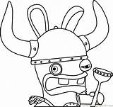 Coloring Rabbids Rabbid Invasion Viking Pages Coloringpages101 Designlooter Online 57kb 760px sketch template
