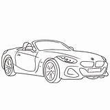 Z4 Roadster I8 sketch template
