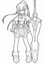 Lineart Elesis Deviantart Coloring Pages Choose Board sketch template