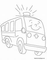 Coloring Ambulance Pages Vehicle Emergency Hospital Clipart Fast Getcolorings Moving Library Sketch Getdrawings Popular sketch template