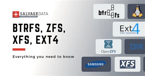 btrfs zfs xfs ext  difference  file system