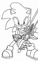 Sonic Coloring Pages Swords Holding Character Printable Background Desktop Right Set Click Save sketch template