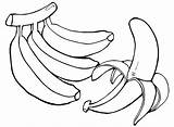 Colorir Bananas Banaan Frutas Bestcoloringpagesforkids Melancia Downloaden sketch template