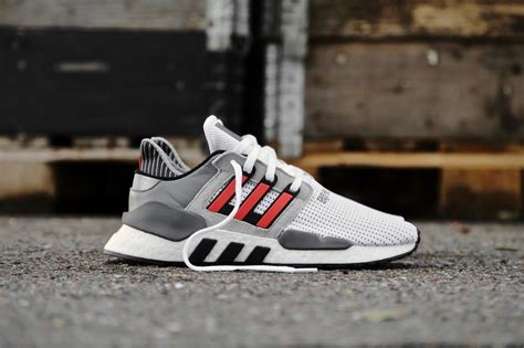 adidas originals eqt support  ftwr white  res red grey stasp