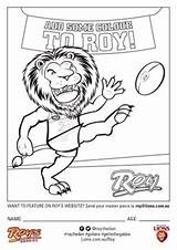 Afl Lions sketch template