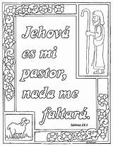 Coloring Colorear Mi Pastor Es 23 Salmos Imprimir Pages Jehova Kids Colouring Jehová Choose Board Verse Kid sketch template