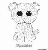 Beanie Boo Ty Coloring Pages Boos Printable Speckles Colorear Colouring Para Leopard Book Print Party Kids Sheets Babies Peluches Kleurplaten sketch template