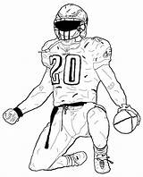 Broncos Coloring Football Pages Getdrawings sketch template