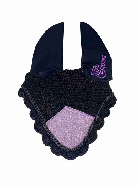 royal purple fly veil rounded shape luxeequine