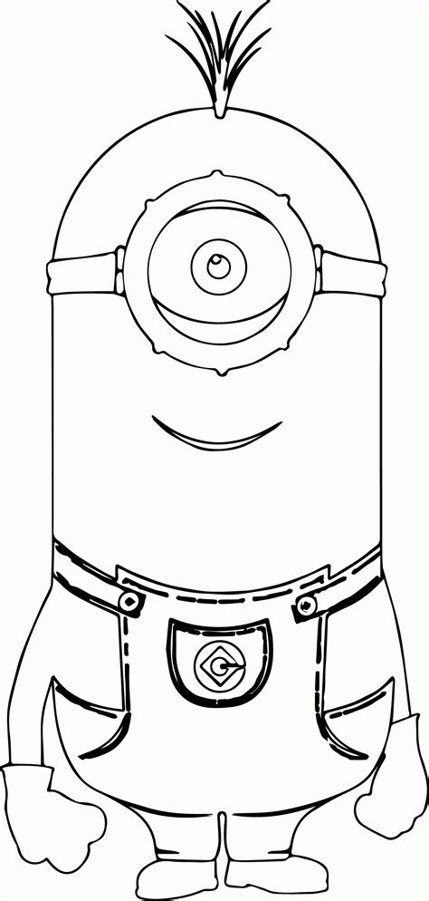 minion coloring pages stuart coloring home