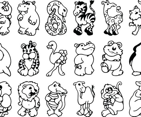 printable zoo animals coloring pages printable world holiday