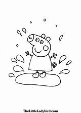 Puddle Coloring Muddy Jumping Peppa Pig Getdrawings Drawing Designlooter Drawings 64kb 2034 sketch template