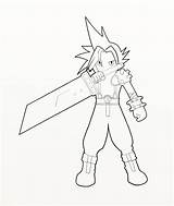 Fantasy Final Coloring Pages Cloud Strife Drawings Printable Print Color Search Designlooter Getdrawings Getcolorings Again Bar Case Looking Don Use sketch template