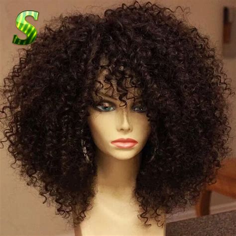 150 density kinky curly full lace wig brazilian full lace human hair