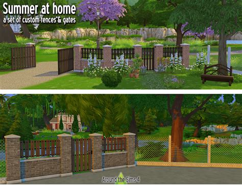 sims  custom content  custom fences gates