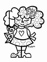 Romero Britto Svg sketch template