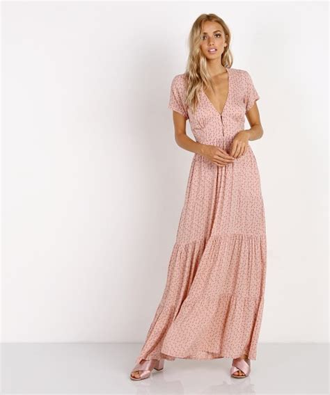 auguste  label bella maxi dress musk pink amg  pp  shipping  largo drive