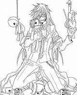 Butler Coloring Grell Pages Lineart Anime Sutcliff Printable Bayonetta Sutcliffe Manga Deviantart Drawing Drawings Popular Template sketch template