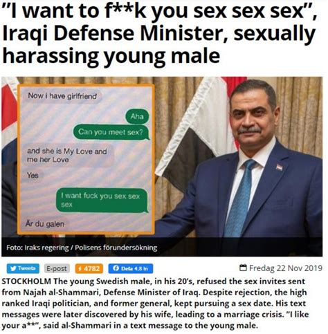 Iraqi Defense Minister Sexually Harasses Young Man I