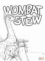 Wombat Coloring Emu Pages Platypus Stew Printable Dingo Colouring Activities Book Sheets Supercoloring Week Animals Color Crafts Select Category Drawing sketch template