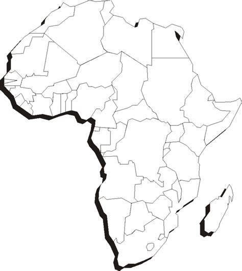 africa map template outline maps   world subratachak
