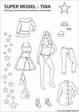 Ausmalbilder Tina Ausschneiden Malvorlage Ausmalbild Supermodel Malbild Kleidern sketch template